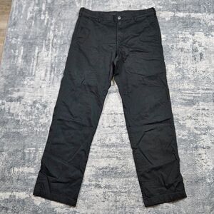 SCOTTeVest Pants Mens Size 36x34 Chino Performance Stretch Elastic Waist Black